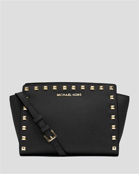 michael kors small selma studded|Michael Kors selma medium black.